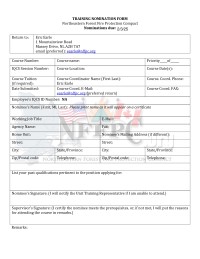 Winter Wildland Fire Academy Nomination Form (2025)